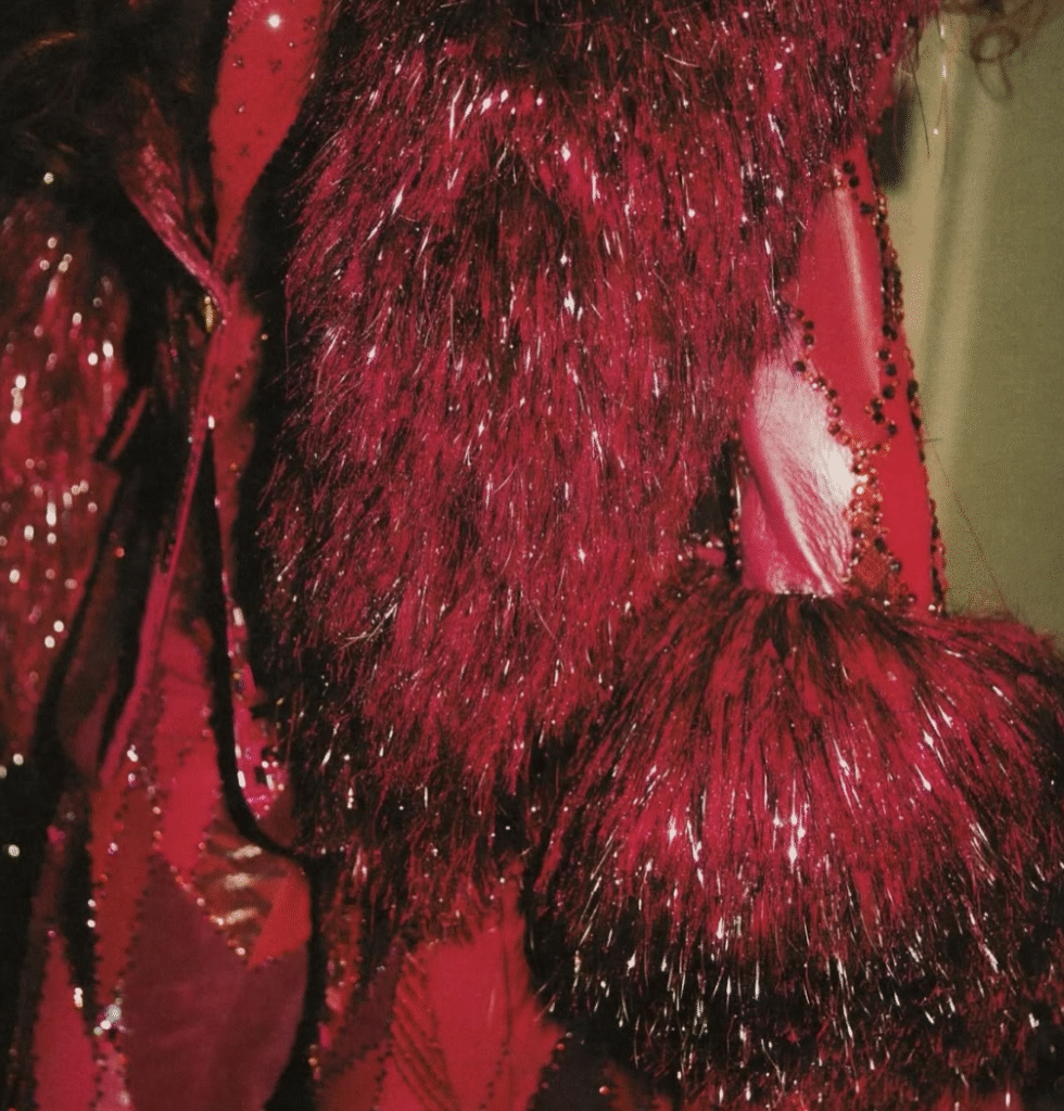 Pink and silver Chappell Roan Custom Fringe