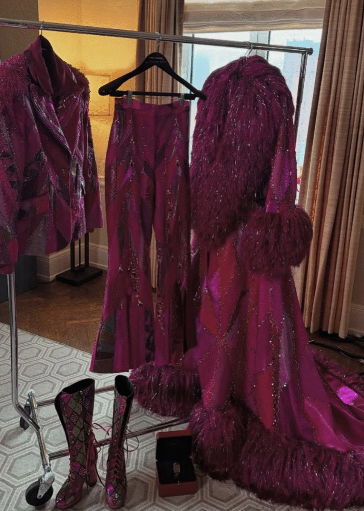 Pink and silver Chappell Roan Custom Fringe