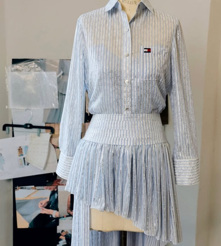 Tommy Hilfiger x Jisoo dye sublimation printing, hot-fix, and vinyl embellishments