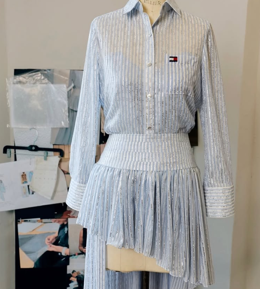 Tommy Hilfiger x Jisoo dye sublimation printing, hot-fix, and vinyl embellishments
