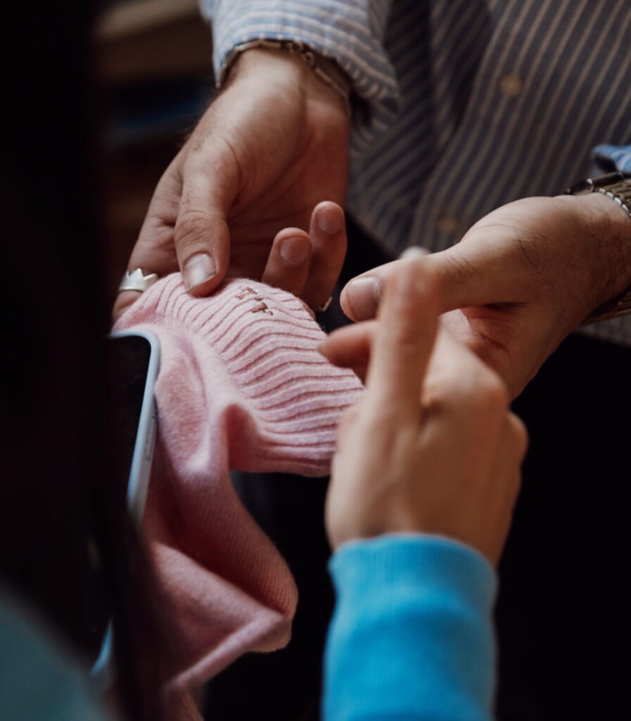 adding embroidery to vintage pieces for jcrew