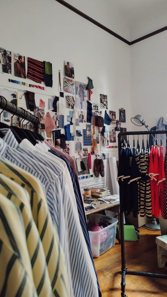 adding embroidery to vintage pieces for jcrew