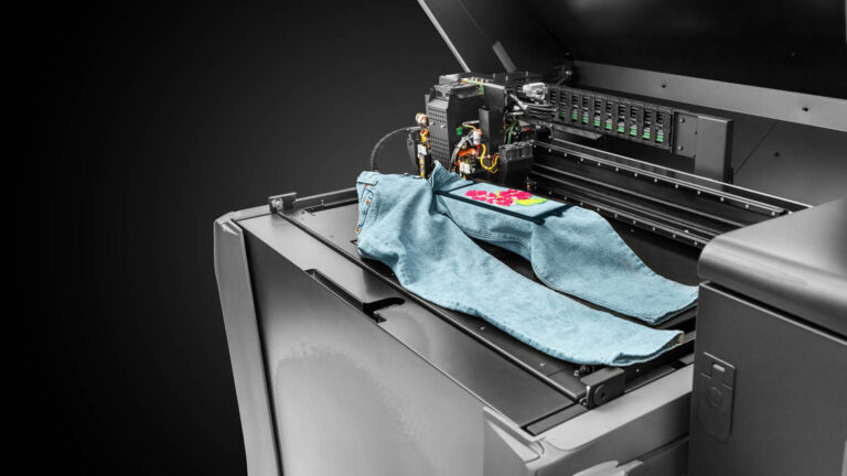 3D Printed Swatch on the machine