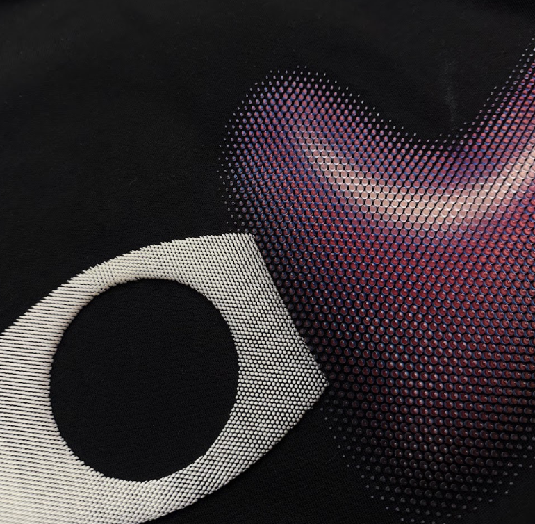 lenticular 3d printed t-shirt. I love ny