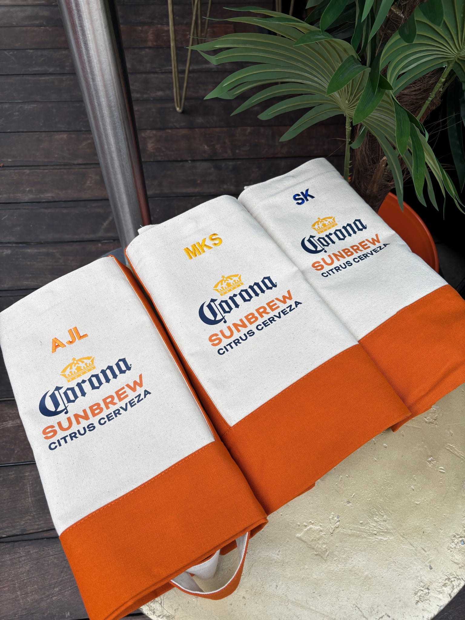 Custom embroidery Corona Sunbrew SunYspeakeasy Embroidery