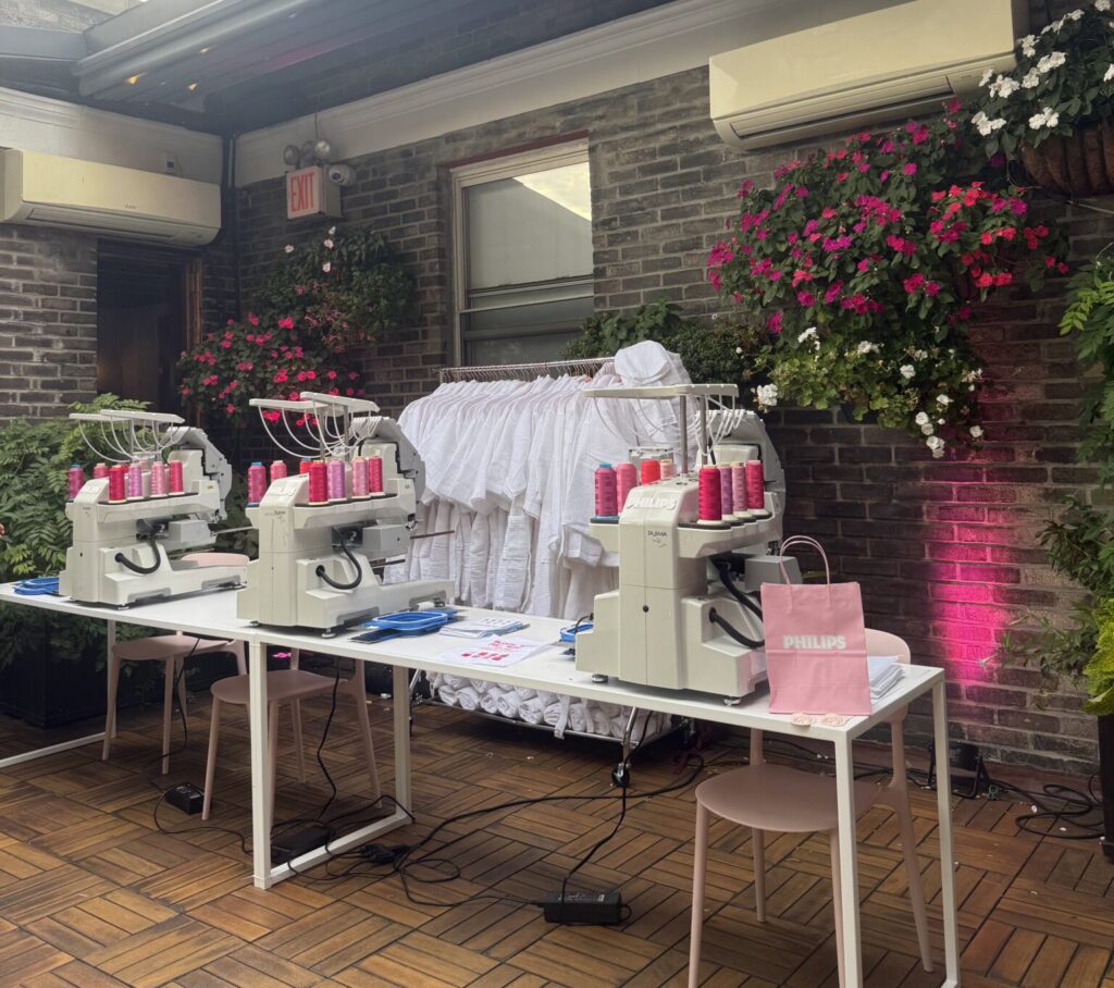 live embroidery for philips in nyc
