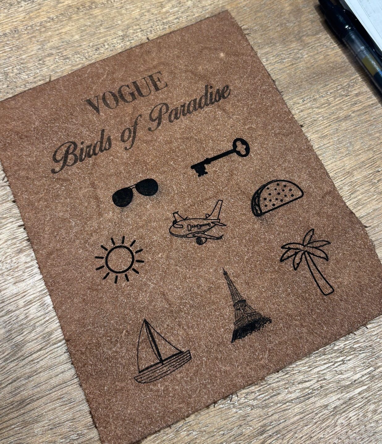 customized menu for laser engraving event nyc