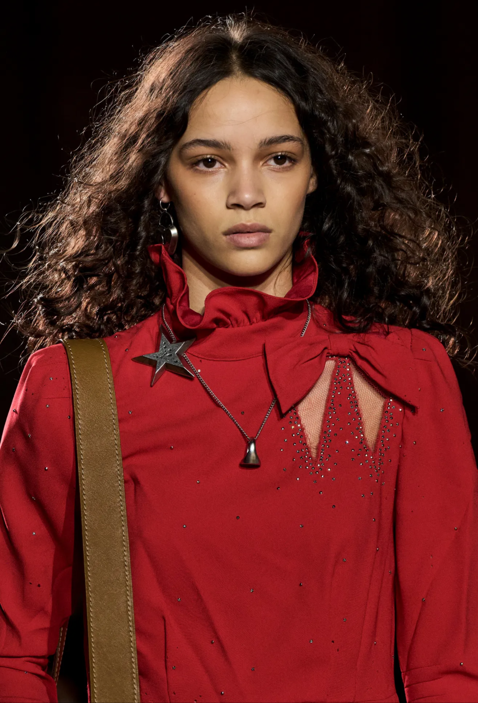 Coach RTW Fall 2026 Runway Look with Stud Detailing