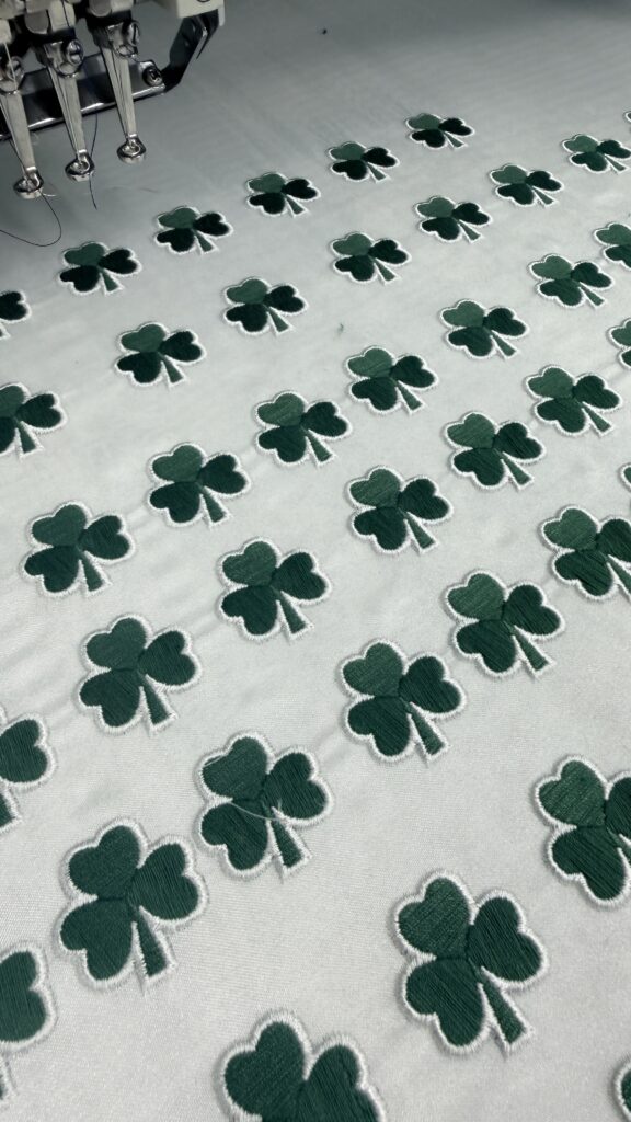 Guinness St Patrick’s Day custom tote bags and embroidered patches