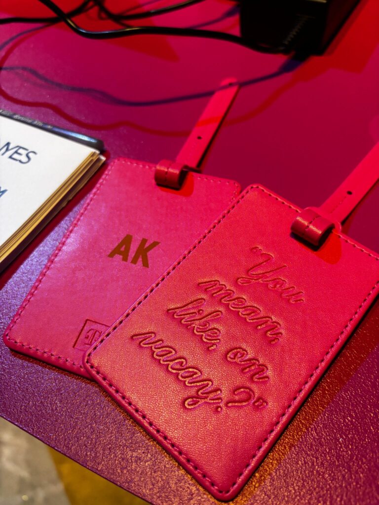 Live laser engraving activation at the T-Mobile x ELLE Women of Impact event, creating personalized gifts for guests during a luxury experiential marketing event.
