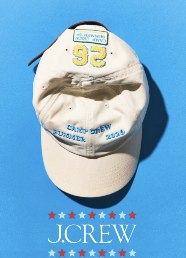 A collection of retro-themed custom embroidered patches produced for J.Crew's official summer campaign merchandise.