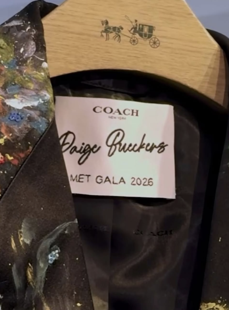 Coach x Paige Bueckers Met Gala 2026 Label